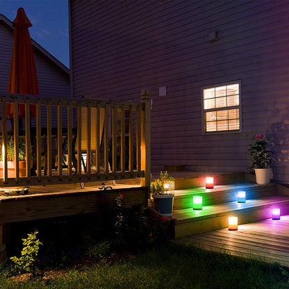 Enido Flameless Candles with Remote, 9 PC Outdoor Waterproof Battery Operated LED Pillar Candles, Flickering Electric Candles with Timer, 3" x 4" 5" 6" for Lantern, Patio, Wedding, Easter