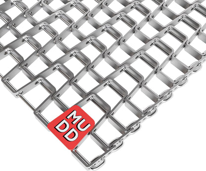 Mudd Heavy-Duty Metal Mesh Doormat – 30in x 17in, 2mm Thick Steel – Durable, All-Weather Dirt & Mud Scraper for Entryways, Patios & Workspaces