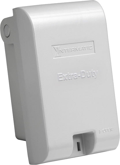 Intermatic WP3110MXD 2-3/4-Inch Deep Single Gang Extra Duty Die Cast While-In-Use Cover , Gray