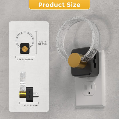 L LOHAS LED Night Light,Dimmable Night Lights Plug into Wall, 2 Pack Acrylic Nightlight with 0-100 LM Adjustable Brightness, 3000K Plug in Night Light with Dusk to Dawn Sensor, for Bathroom Hallway