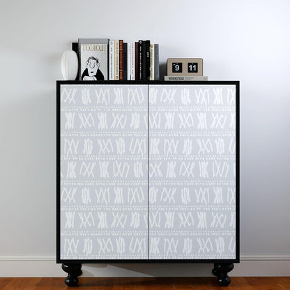 Modern Peel and Stick Wallpaper 17.3" x 80" White Wall Paper Peel and Stick Boho Birch-Twig Stripe Contact Paper Removable Self Adhesive Wallpaper for Bathroom Bedroom Shelf Cabinet Decor Vinyl