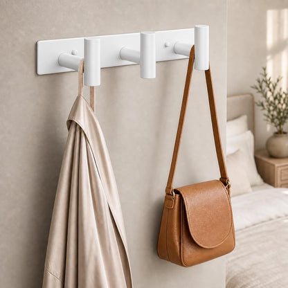 Wall Mounted Coat Rack-3 Hooks, Heavy Duty Stainless Steel Wall Hooks for Towel Coat Bag, Hat Rack Coat Hanger Coat Hooks Towel Racks for Bathroom Entryway Kitchen Office (Silver, 1 Pack)