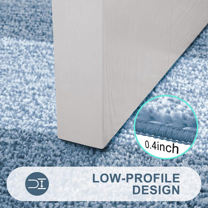 Kitinjoy Indoor Outdoor Door Mat, 32x20 Non-Slip Absorbent Dirt Trapper, Low-Profile Washable Inside Entrance Front Floor Mat, Sturdy Soft Entry Doormats for Entryway, Grey