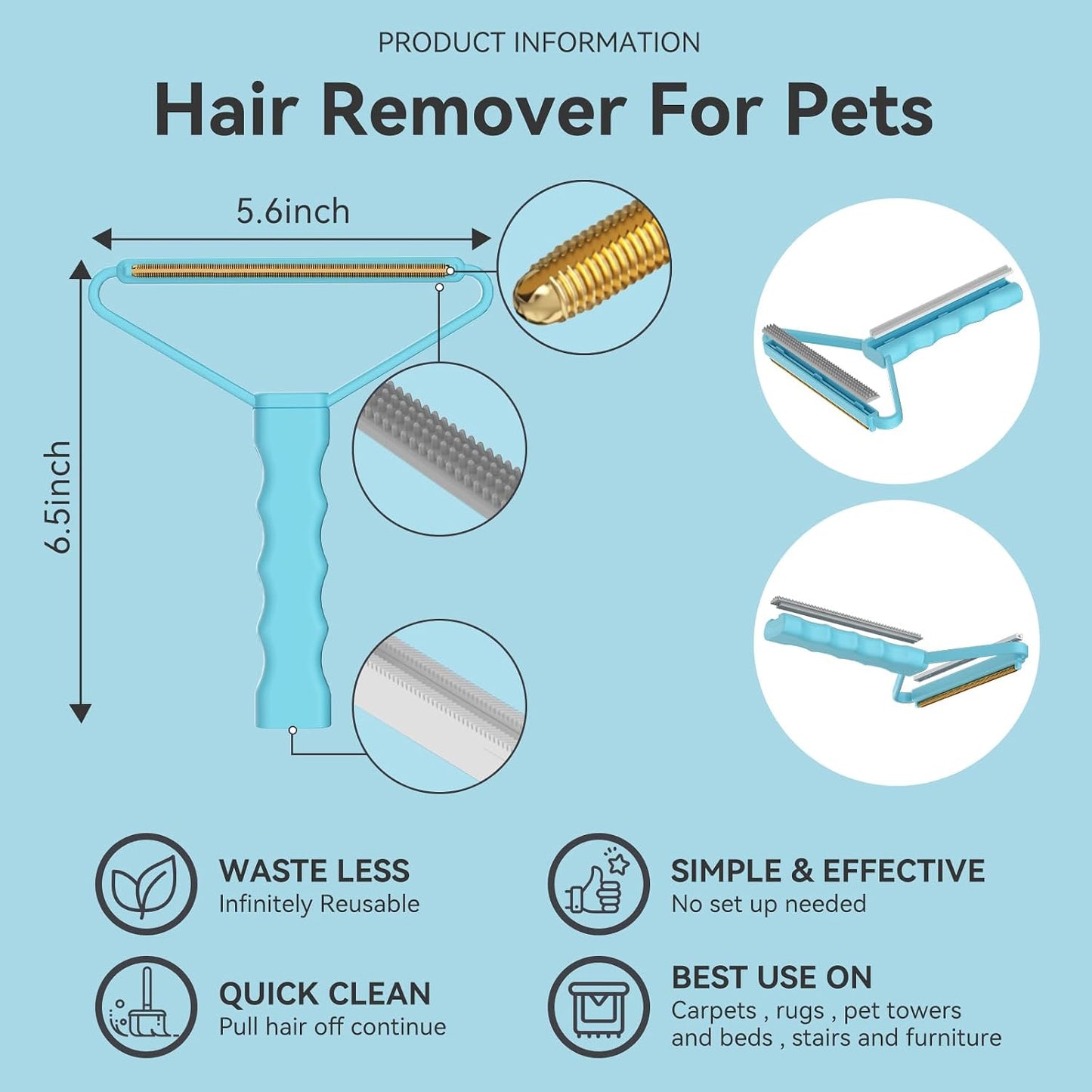 Lint Remover 3-Pack,Lint Shaver Cleaner Pro,Carpet Rake,Lint Brush,Fur Removal Tool,Portable Carpet Scraper,Clothes,Car Mats,Couch,Pet Bed,Furniture
