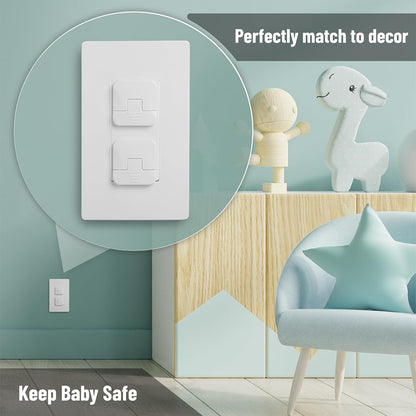 Bates- Outlet Covers Child Proof, 10 Pack, White, 3 Prong Outlet Covers