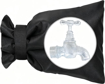 Outside Tap Covers for Winter, 1pcs Large Outdoor Tap Cover Insulated Protector, Waterproof & Thickened Thermal Tap Jacket Protects Your Tap from Freezing Bursting (Black)