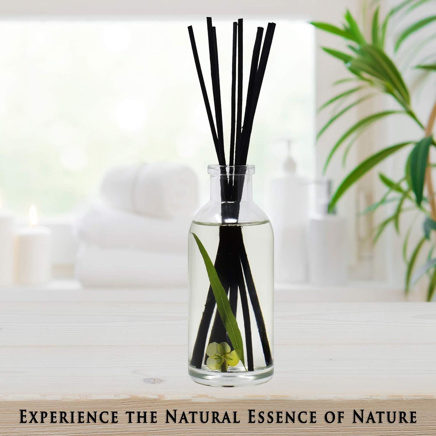Urban Naturals Smoked Vanilla Reed Diffuser Set with Vanilla Bean, Sandalwood & Leather | Made in the USA - Colors B