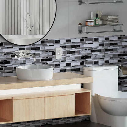 Livebor Peel and Stick Backsplash Wallpaper Kitchen Backsplash Wallpaper 11.8inch x 118.1inch Tile Contact Paper Kitchen Peel and Stick Countertops Waterproof Contact Paper for Bathroom Tile Vinyl