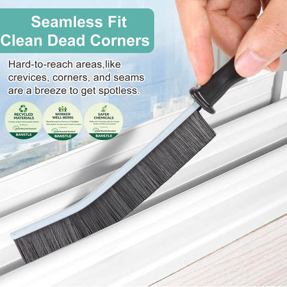 Crevice Cleaning Brush，Hard-Bristled Grout Brush，2026 New Multifunctional Gap Cleaning Brush Tool，Dead Corners Brushes for Bathroom Kitchen Tiles Window Door Slots，3pcs
