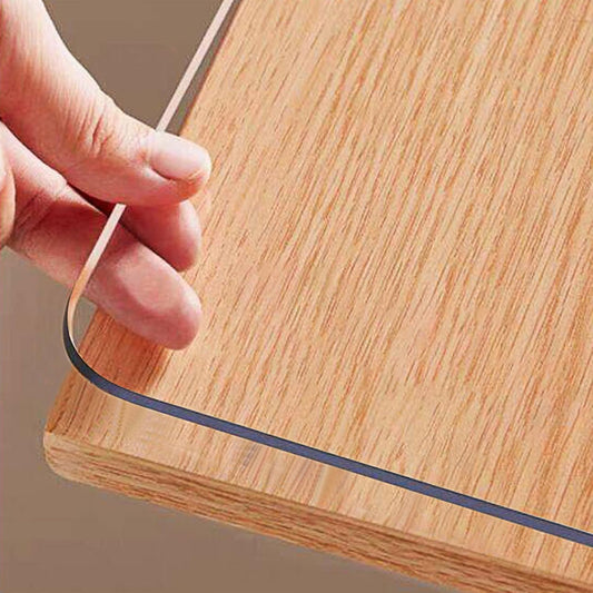 OstepDecor Frosted Clear Table Cover Protector 42 x 78 Inch, 1.5mm Thick Plastic Table Cover, Dining Table Protector Pad, Waterproof & Easy Cleaning PVC Desk Mat for Dresser, Coffee & Wooden Tabletop - Colors F