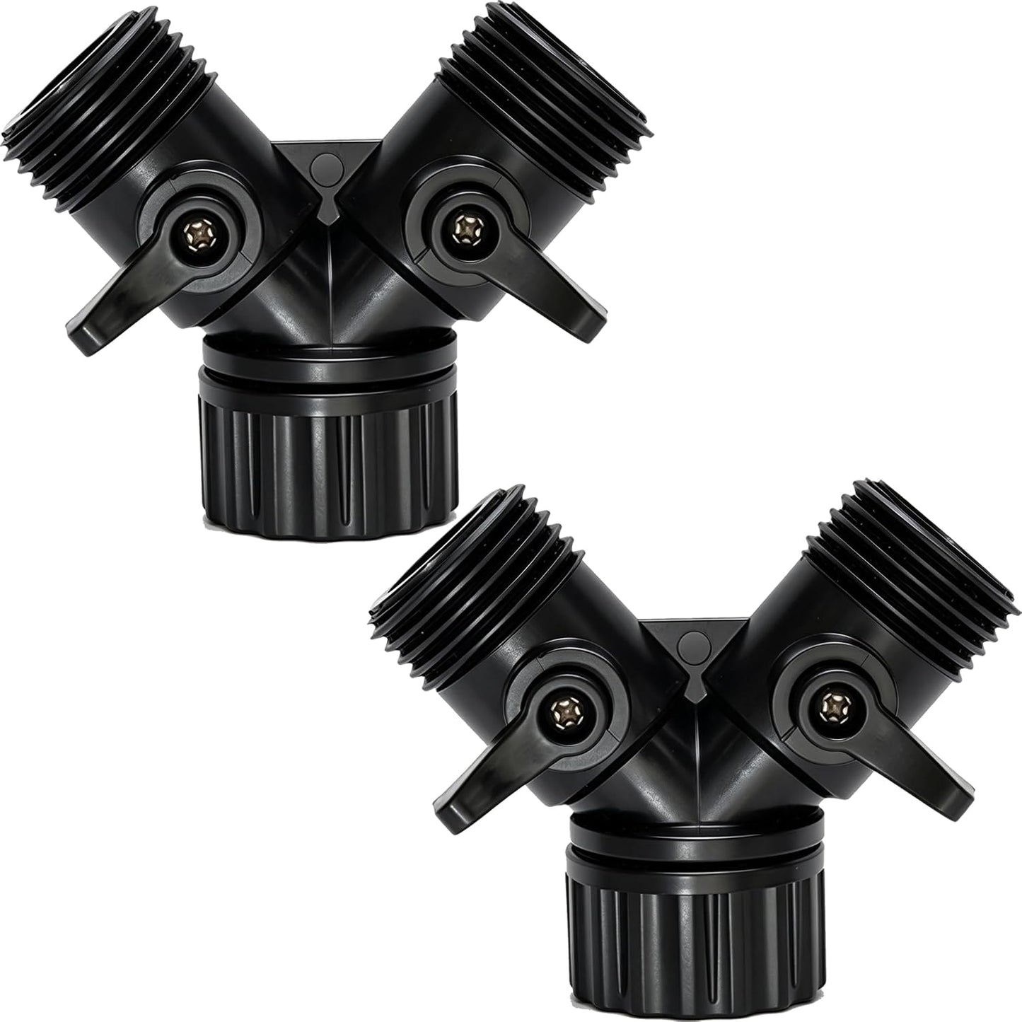 Cuckoo Hose Splitter 2 Way 1/2"Soaker Hose Repair Fittings Kit Irrigation System Connectors Set Adapter 2Pack(Hose Y Splitter)