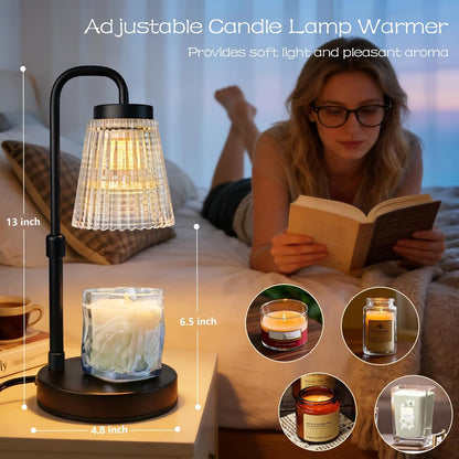 Adjustable Candle Warmer Lamp with Timer: Mothers Day Gifts Lamp fits All Candle Jar Home Decor - Wax Warmer for Scented Wax - Birthday Gifts for Women