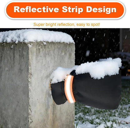 Outdoor Winter Faucet Hose bib Wall Taps Ouside Covers - 8.3”H x 6.7”W, Waterproof & Frost-Free for Winter Freeze Protection, Black, Gray (Gray, 2pcs)