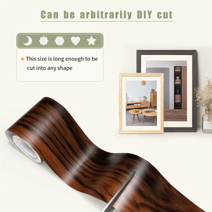 Besezx Wood Grain Repair Tape, 2.4" X15', Self Adhesive Wood Grain Repair Patch for Tables, Chairs, Baseboards, Doors, Windows, Floors, All Kinds of Furniture Renovation, Handicraft DIY. (Natural oak)