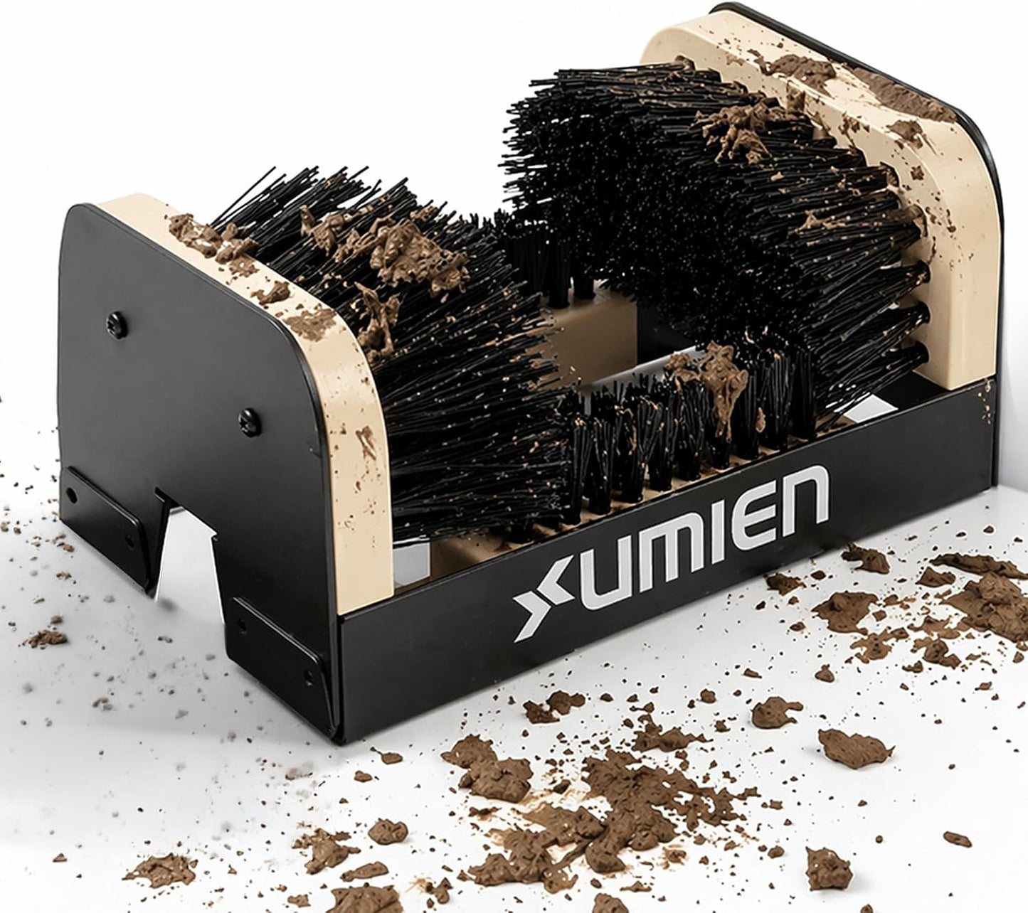 Umien™ Boot Scraper Outdoor Shoe Brush with Flaps - Cleaning Heavy-Duty Shoe Cleaner and Boot Scrubber for Mud, Dirt, and Snow - Durable Weather-Resistant Outdoor Shoe Cleaning Tool