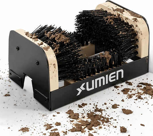 Umien™ Boot Scraper Outdoor Shoe Brush with Flaps - Cleaning Heavy-Duty Shoe Cleaner and Boot Scrubber for Mud, Dirt, and Snow - Durable Weather-Resistant Outdoor Shoe Cleaning Tool