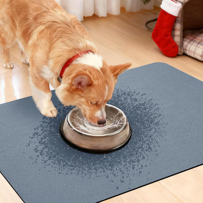 ACCUMTEK Non Slip Bath Mat, Thin Bathroom Rugs Fit Under Door, Quick Dry Bath Mats, Machine Washable Bath Rugs for Bathroom, Bathtub & Kitchen, Grey/Bordered/24 x17