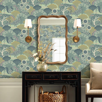 Wudnaye Boho Peel and Stick Wallpaper Catus Wallpaper 17.7" x 118.1"Vintage Floral Wallpapers Peel and Stick Botanical Removable Wall Paper Boho Self Adhesive Contact Paper for Bathroom Cabinets