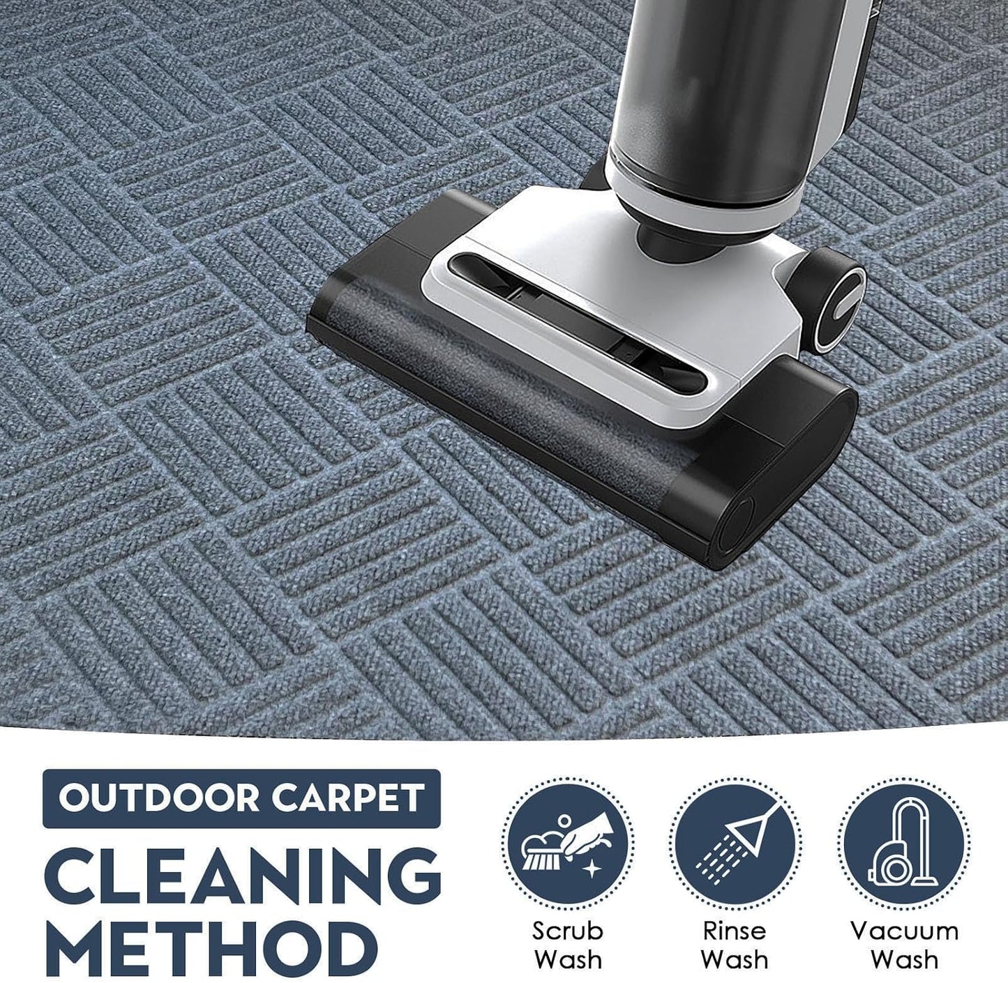 DM23 Heavy Duty Front Door Mats Non Slip Rubber Backing Entrance Mat Shoes Scraper Welcome Mat