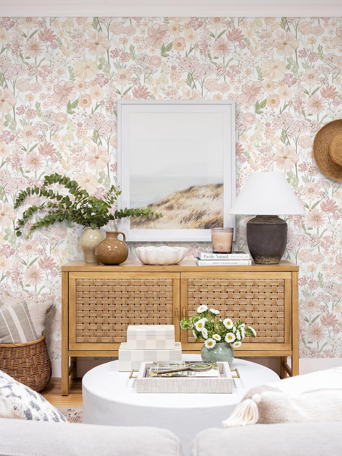 Heroad Boho Peel and Stick Wallpaper Beige Renter Friendly Wall Paper Peel and Stick Modern Contact Paper Neutral Geometric Wallpaper for Bedroom Bathroom Cabinets Decor Vinyl Waterproof 17.3"x78.7"