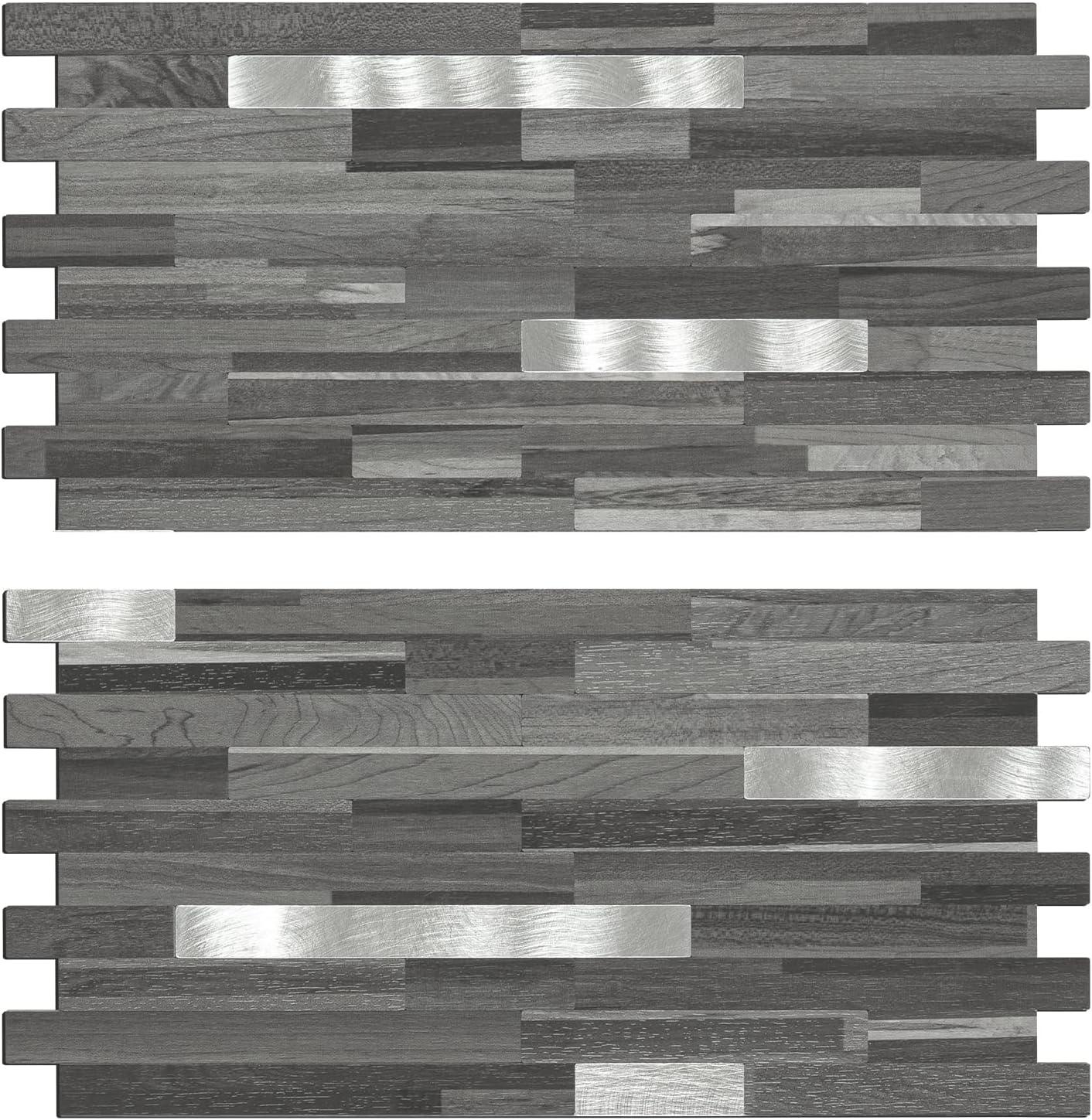 Midcard 20 Sheet Peel and Stick Backsplash, White Marble PVC Wall Tile for Kitchen Backsplash