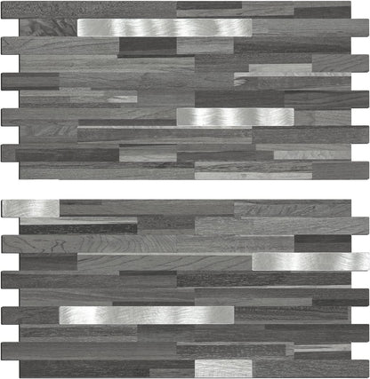 Midcard 20 Sheet Peel and Stick Backsplash, White Marble PVC Wall Tile for Kitchen Backsplash