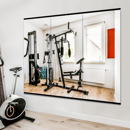 TRAHOME Full Length Floor Mirror 56"x15", Standing Mirror with Aluminum Frame, Large Body Mirror for Bedroom, Living Room and Bathroom, Black