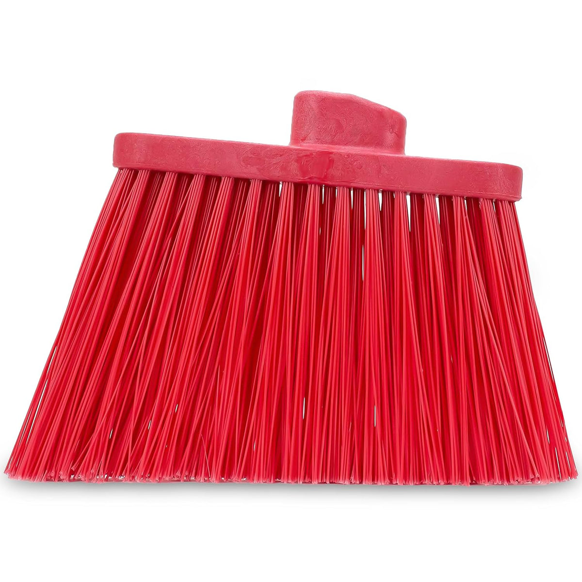 SPARTA Plastic Broom Head, Angled, Un-Flagged for Large Debris Indoor, Outdoor, Home, Restaurant, Lobby, Office, 12 Inches, Green