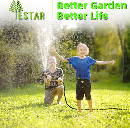 Retractable Garden Hose Reel 5/8 in x100 ft, Heavy Duty Wall Mounted Hose Reel with 10- Function Sprayer Nozzle, Any Length Lock/Automatic Slow Return System,180° Swivel Bracket