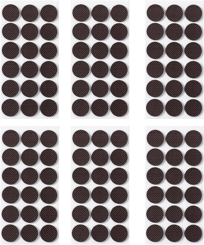 Non Slip Furniture Pads 1/2" x 3" Rubber Strips Self Adhesive Furniture Grippers Chair Leg Pads Rubber Chair Feet Anti Scratches Non Skid Furniture Pad Floor Protectors, 40 Pcs Rectangle