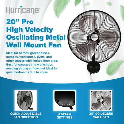 Hurricane Classic 6 Inch Clip Fan, 2 Speed Portable Desk Table Fan with Tilt, White