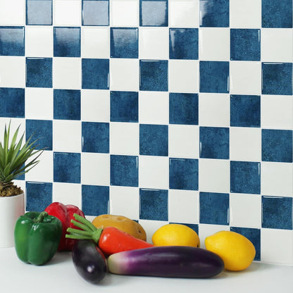 STICKGOO 10 Sheets Peel and Stick Backsplash - 9" x 9" 4D Adhesive Peel and Stick Tile Backsplash for Kitchen&Bathroom
