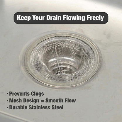 Danco 88821 2-3/4-Inch Tub Mesh Strainer, Stainless Steel, Silver