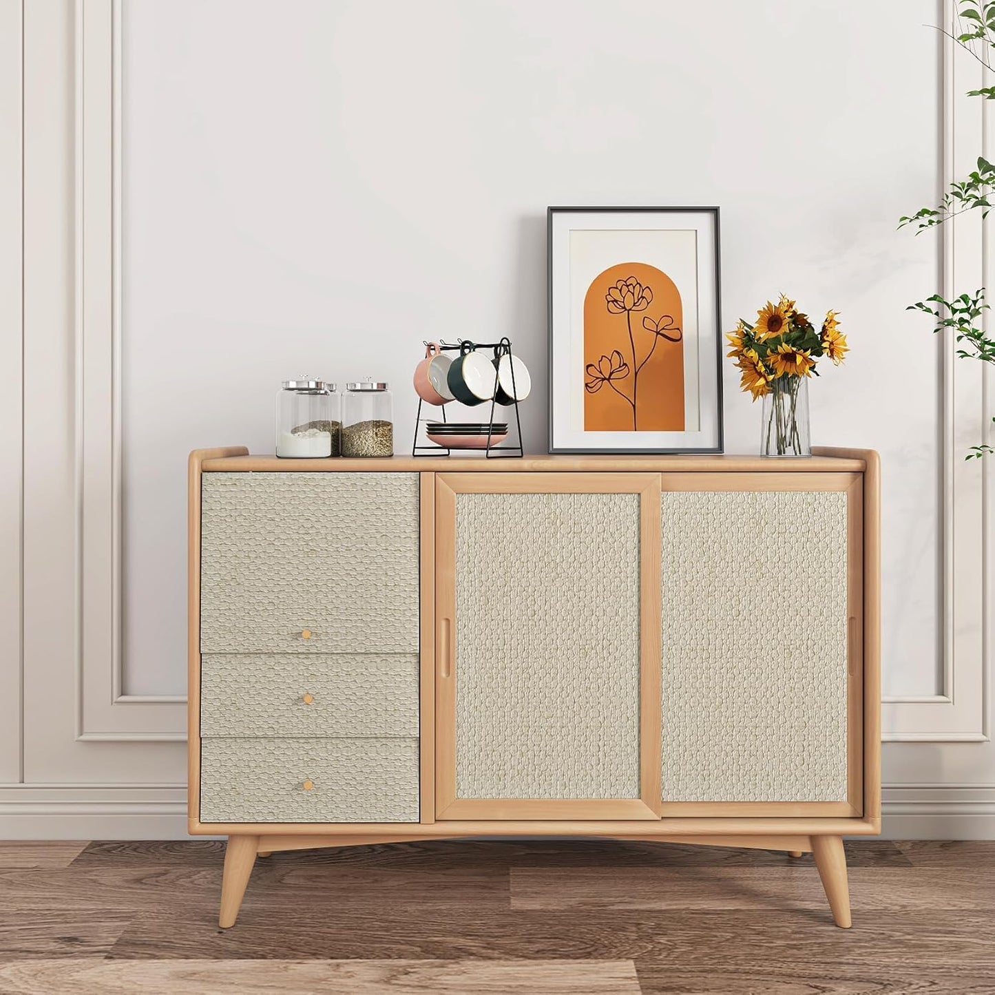 Livelynine Neutral Textured Wallpaper Peel and Stick Wall Paper for Bedroom Bathroom Living Room Removable Cream Textured Contact Paper for Cabinets Furniture Self Adhesive Vinyl Wrap 15.8x78.8