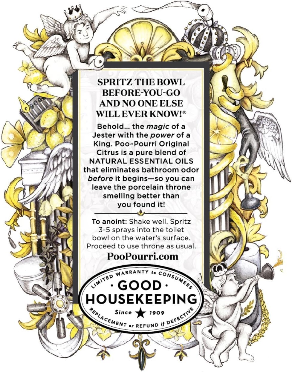 Poo-Pourri Before-You-Go Toilet Spray, Bamboo Rain, 2 Fl Oz, Up to 100 Uses, Bathroom Odor Deodorizer with Essential Oils for Home or Work, Travel Essentials, TSA Approved Size, Bamboo & Fresh Grass