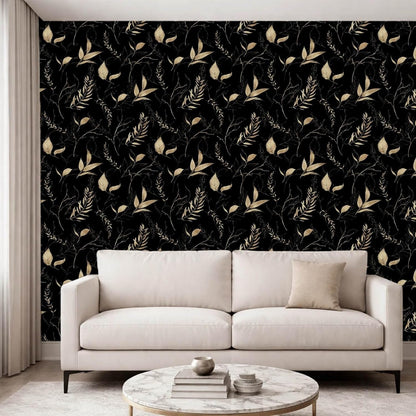 Sage Green and Blue Leaf Peel and Stick Wallpaper Modern Removable Self Adhesive Waterproof Renter Friendly Wall Covering for Bathroom and Accent Walls 17.7in x 88.5in