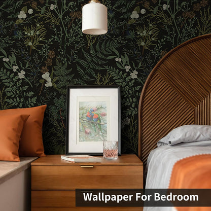 Removable Peel and Stick Wallpaper Boho 17.5 x 118 in Floral for Bedroom Bathroom Easy Peel Off Stick on Wallpaper Contact Paper Renter Friendly Wall Paper