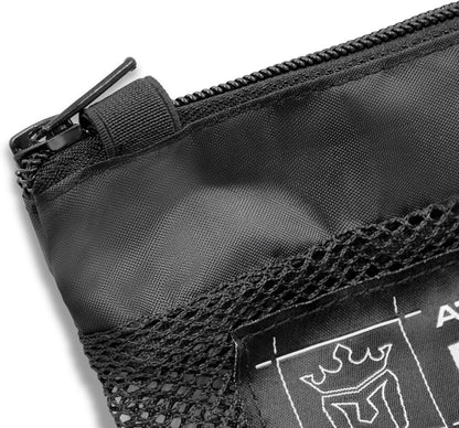 Meister Athlete Wash Bag - Mesh Sports Laundry Bag w/Zipper Lock - Black