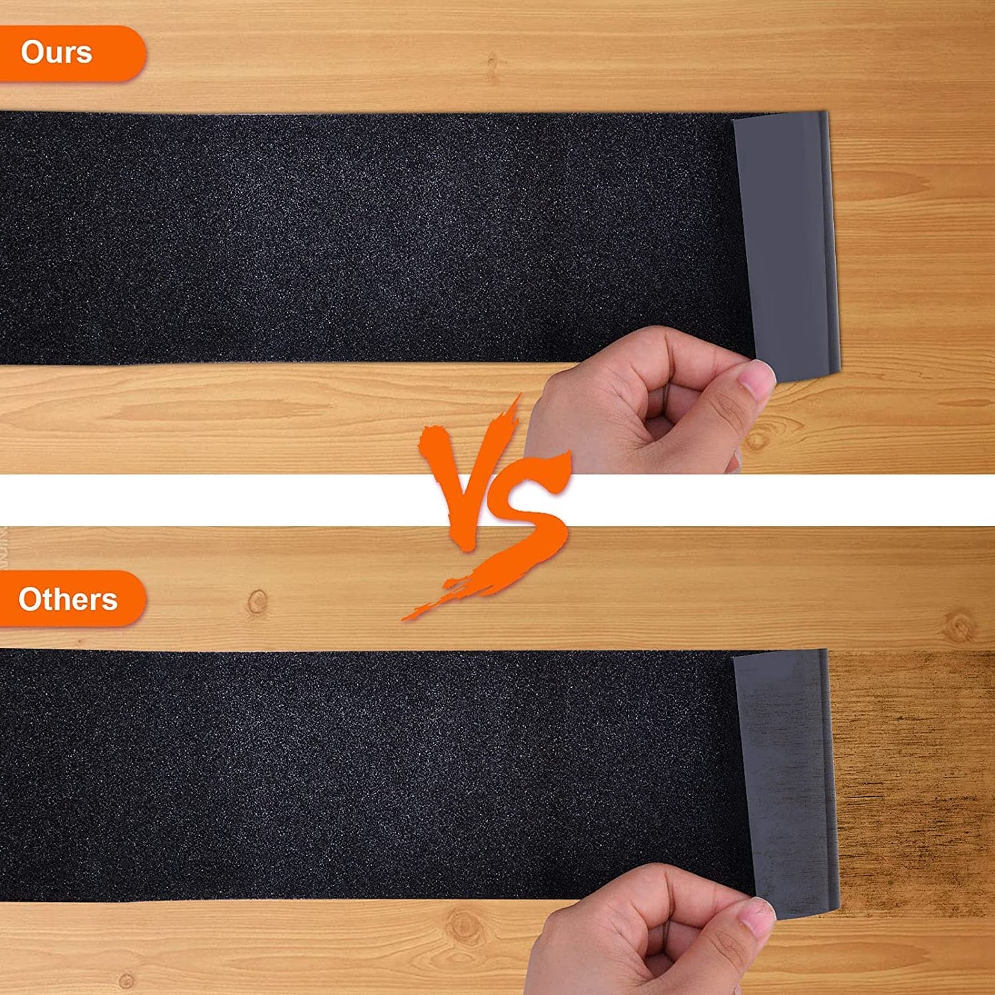 Qingluan Grip Tape, Heavy Duty Anti Slip Tape for Stairs Outdoor/Indoor Waterproof 4" x 33 ft, Safety Non-Slip Roll for Stair Step Traction Treads Stair Non Slip Strips Grey
