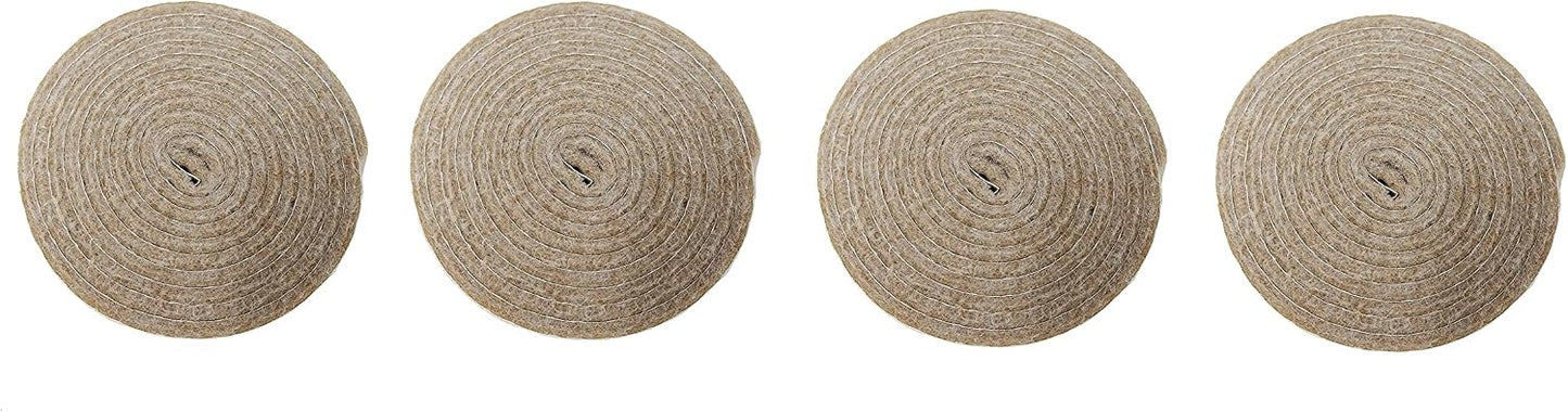 Felt So Good 8803E Self Adhesive Felt Furniture Pads 2", Beige, 48 Pack