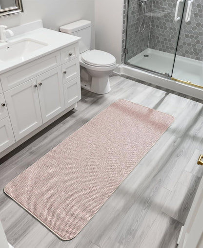 Bath Mat,Ultra Thin Bathroom Rugs,Rubber Bath Mats for Bathroom,No Slip Bath Rugs,Quick Dry,Machine Washable,Low Pile,Absorbent,Shower Outside,Sink,Home Decor Accessories.Grey,1'5"x2'3"(17x27Inch)