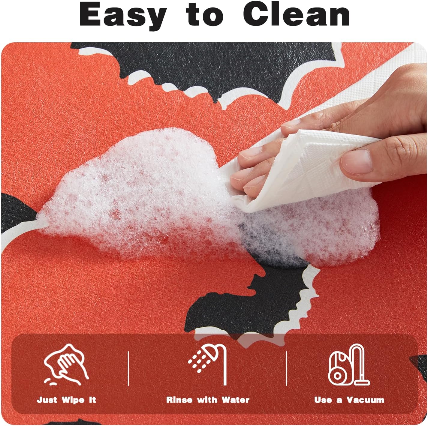 TYUU Bath Mat, Bathroom Rugs Non Slip Washable Thin Absorbent Quick Dry Bath Mat Fits Under Door Bathroom Floor Mat Perfect for Bath, Shower, or Sink 16"x24" Dark Grey