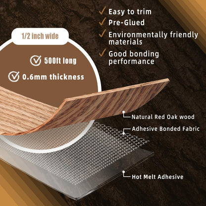 GSCIT Club Wood Grain Repair Tape, 2.4 inch X 15ft Self Adhesive Maple Grain Repair Patch for Tables, Chairs, Baseboards, Doors, Windows, Floors, Handicraft DIY. - Colors B