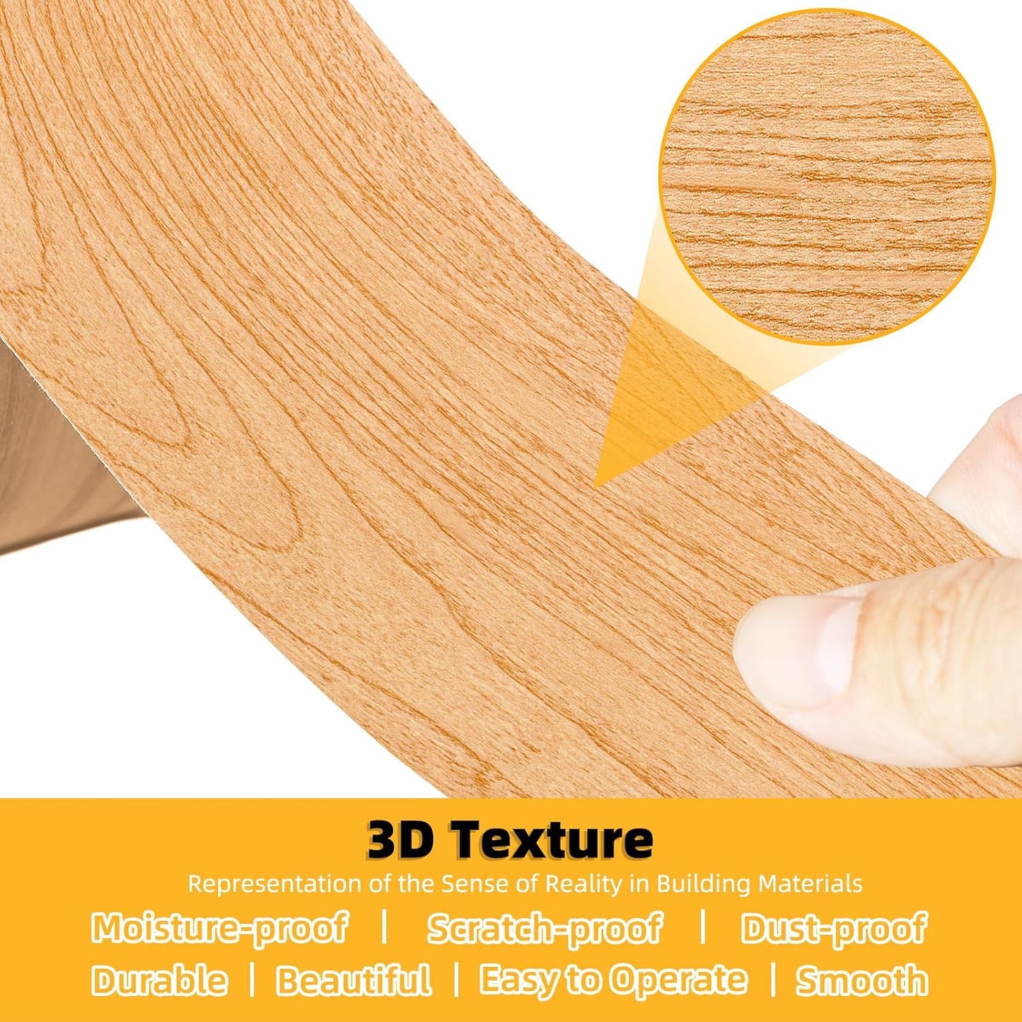 GSCIT Club Wood Grain Repair Tape, 2.4 inch X 15ft Self Adhesive Maple Grain Repair Patch for Tables, Chairs, Baseboards, Doors, Windows, Floors, Handicraft DIY. - Colors A
