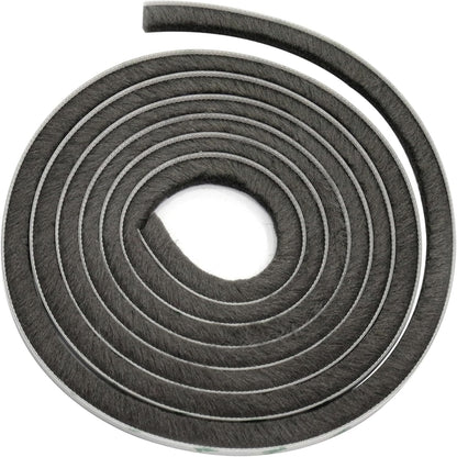 Self-Adhesive Weather Stripping Seal for Doors and Windows – Soundproof, Dustproof, Draft-Blocking Pile Strip (8.2FT, 0.28" Wide X 0.47" Thick)