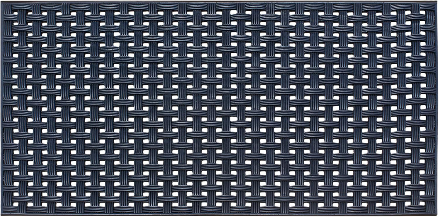 A1HC Outdoor Doormat, Natural Rubber, 18" x48”, Ideal for Outside entryway,Dirt Shoe Scraper,Heavy Duty Door mat for Indoor Outdoor,Rug Mats for Entry,Patio, Welcome Mats