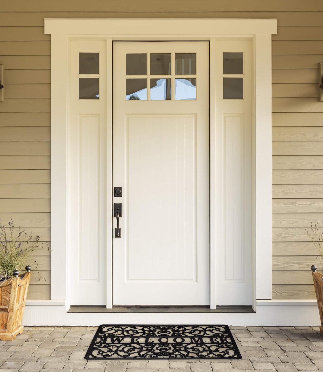 DII Rubber Doormats Collection All Weather, 18x30, Knobby