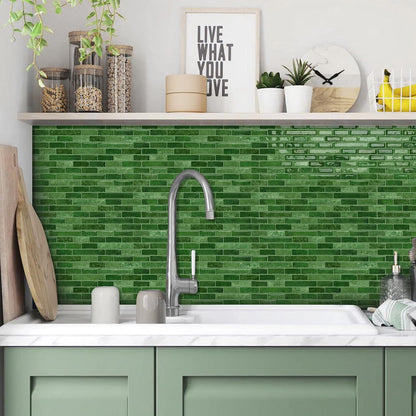 URCOLOR 10-Sheet Peel and Stick Backsplash Tile for Kitchen - 12”×12” Stick on Wall Tile for Bathroom, Black White Grey