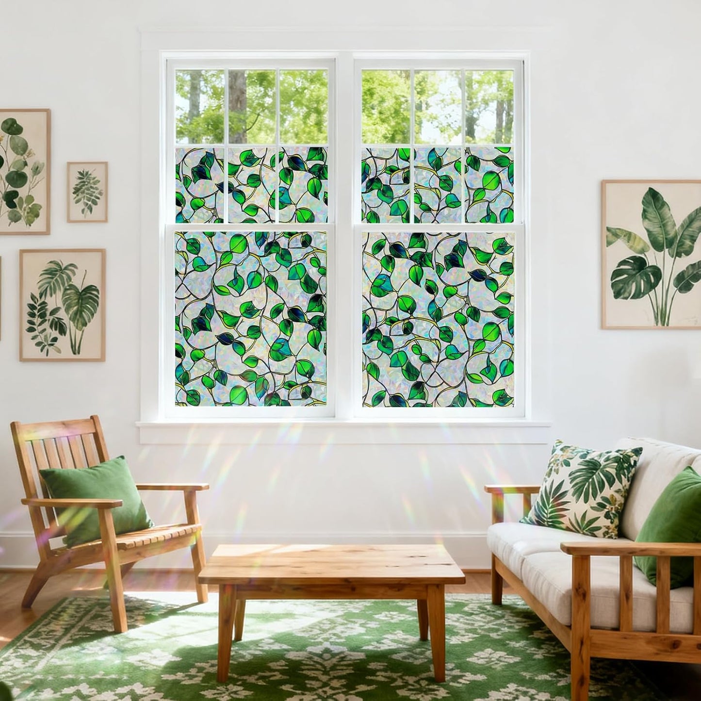 SOMWISE Frosted Glass Window Film, Heat Insulation, UV Block, Anti-Glare, One Way Privacy Tint, Static Cling for Home Bathroom Door, Renter Friendly, Day & Night Privacy