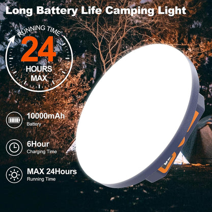 4000LM Flashlight Portable LED Camping Lantern Light 30W with Digital Display and Magnet , IPX5 Waterproof Tent Lights Light for Parents Christmas Gift